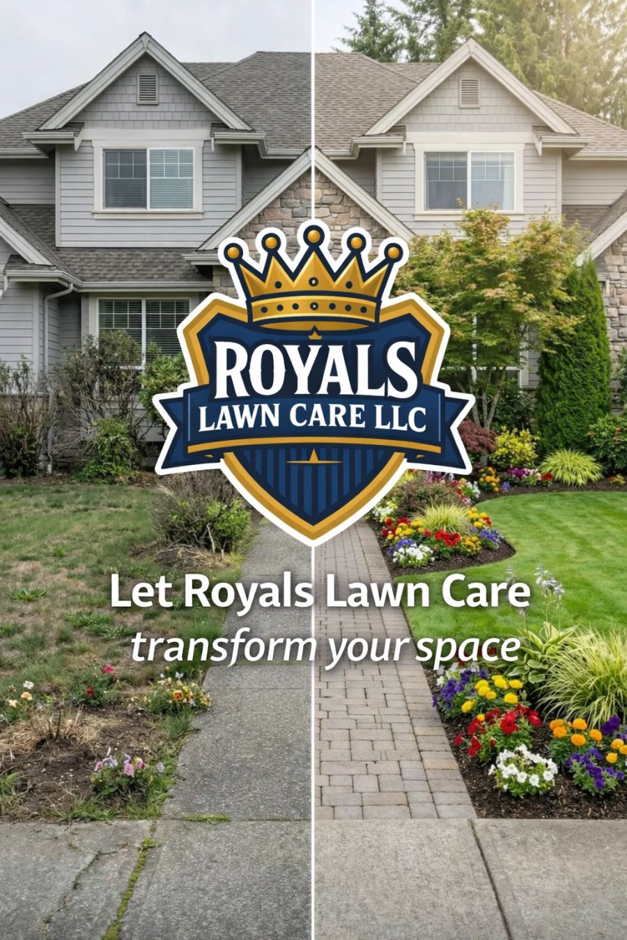 Spring yard cleanup by Royals Lawn Care
